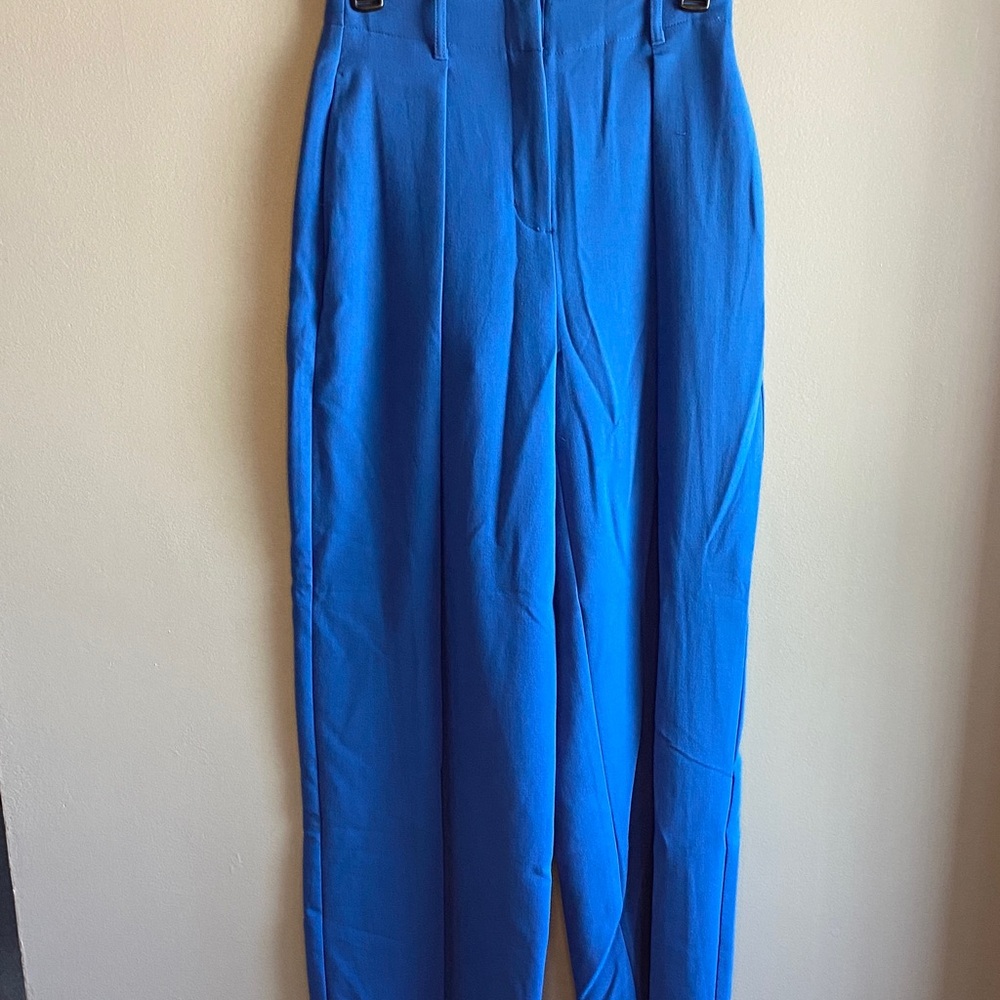 OAK + FORT Vibrant Blue Trousers (Size 2, NWT)